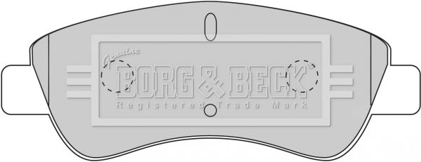 BORG & BECK Комплект тормозных колодок, дисковый тормоз BBP1703